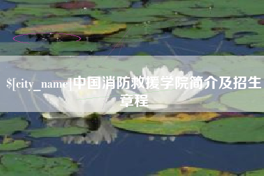 温县中国消防救援学院简介及招生章程