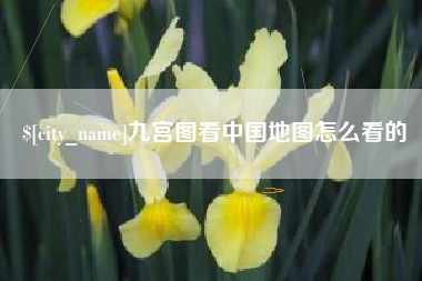 温县九宫图看中国地图怎么看的