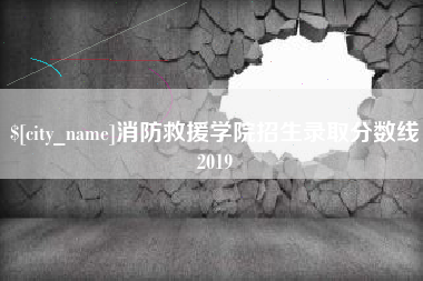 温县消防救援学院招生录取分数线2019