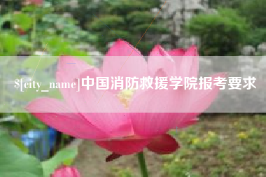 温县中国消防救援学院报考要求