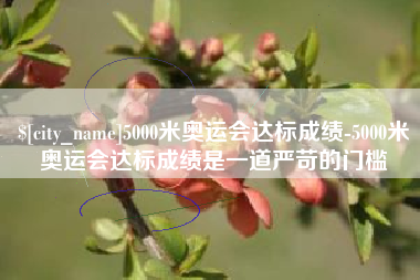 温县5000米奥运会达标成绩-5000米奥运会达标成绩是一道严苛的门槛