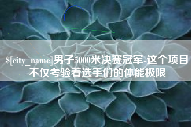 温县男子5000米决赛冠军-这个项目不仅考验着选手们的体能极限