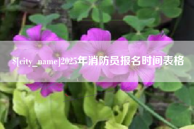 温县2025年消防员报名时间表格
