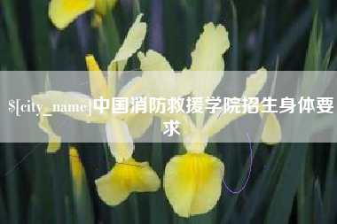 温县中国消防救援学院招生身体要求