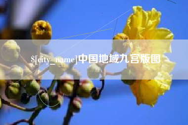 温县中国地域九宫版图