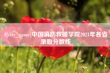 温县中国消防救援学院2021年各省录取分数线