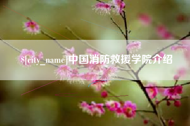 温县中国消防救援学院介绍