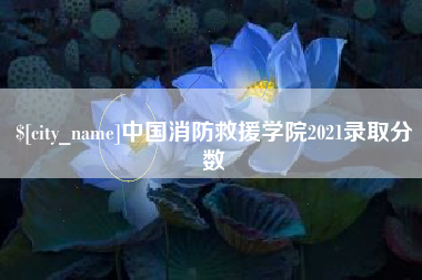 温县中国消防救援学院2021录取分数