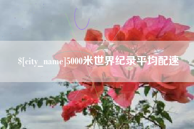 温县5000米世界纪录平均配速