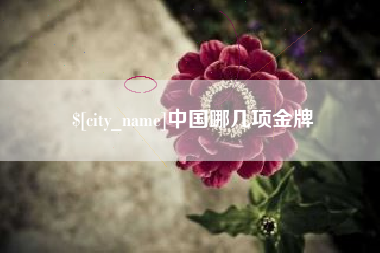 温县中国哪几项金牌