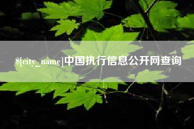 温县中国执行信息公开网查询
