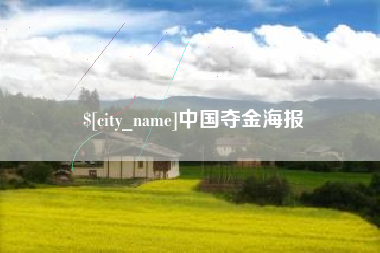 温县中国夺金海报