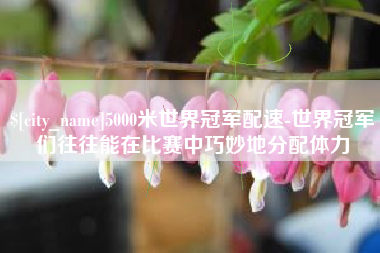 温县5000米世界冠军配速-世界冠军们往往能在比赛中巧妙地分配体力