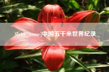 温县中国五千米世界纪录
