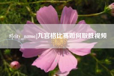 温县九宫格比赛如何取胜视频