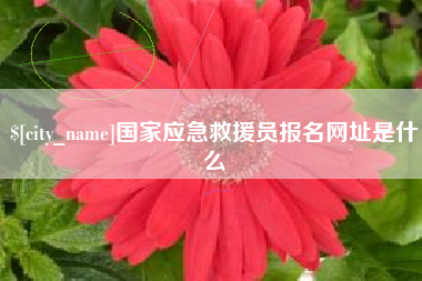 温县国家应急救援员报名网址是什么