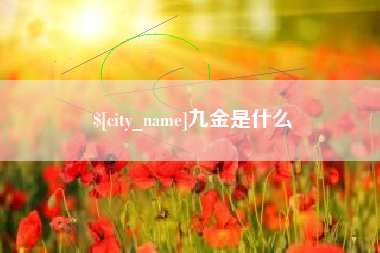温县九金是什么