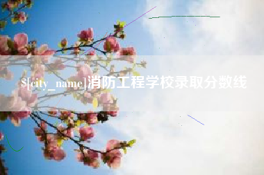 温县消防工程学校录取分数线