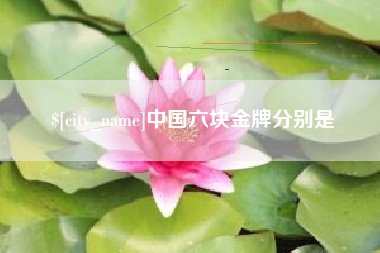 温县中国六块金牌分别是