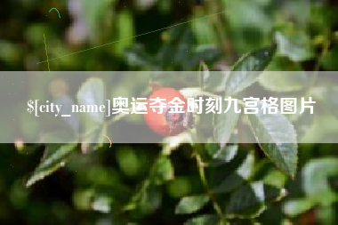 温县奥运夺金时刻九宫格图片